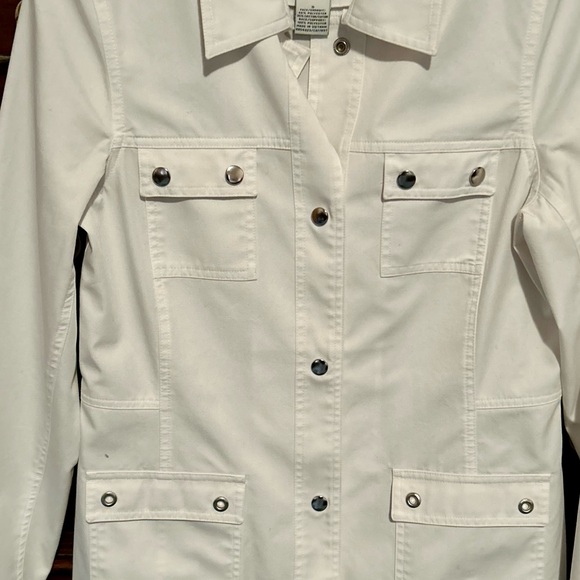 OLD NAVY WHITE RAIN JACKET - Picture 3 of 9